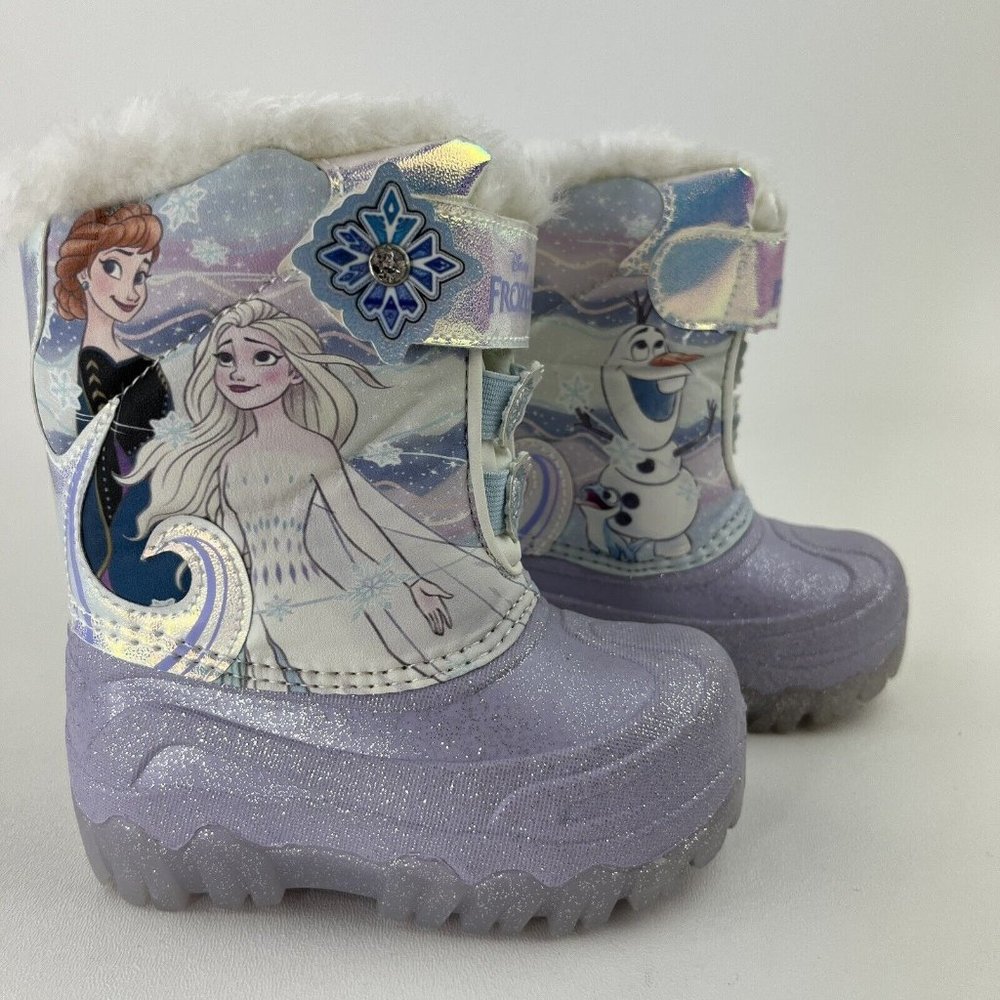 Cat & Jack Toddler Girls Sz 6 Frozen Denver Winter Snow Boots Waterproof